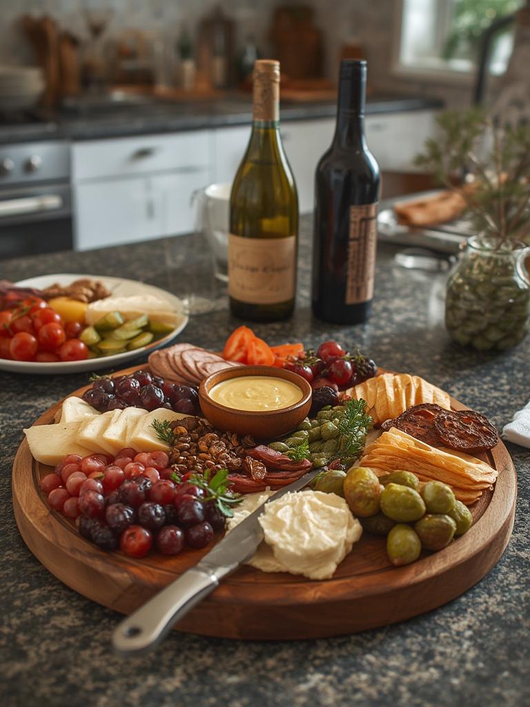 charcuterie board recipe served