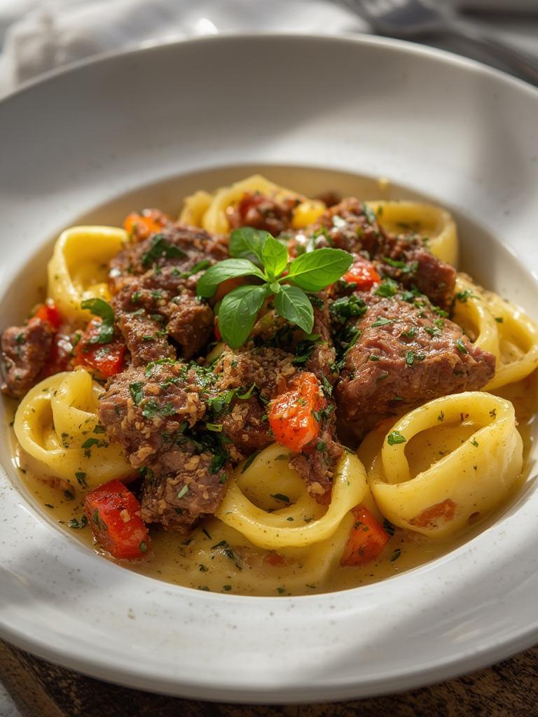 Garlic Steak Tortellini