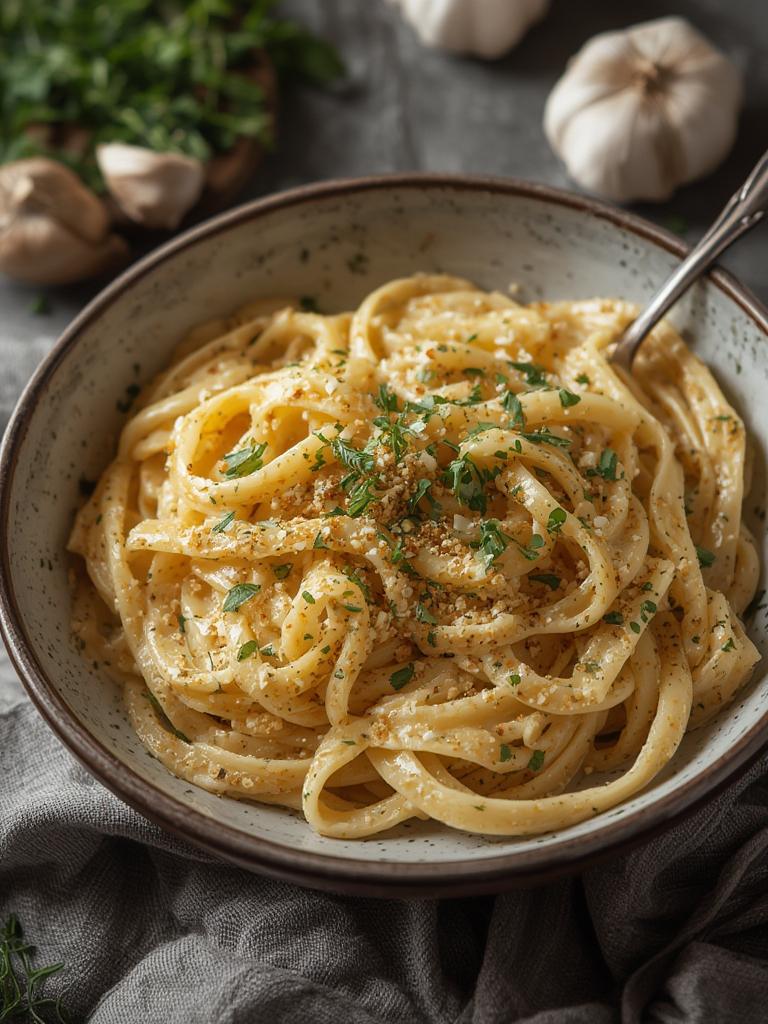 One Pot Creamy Garlic Pasta