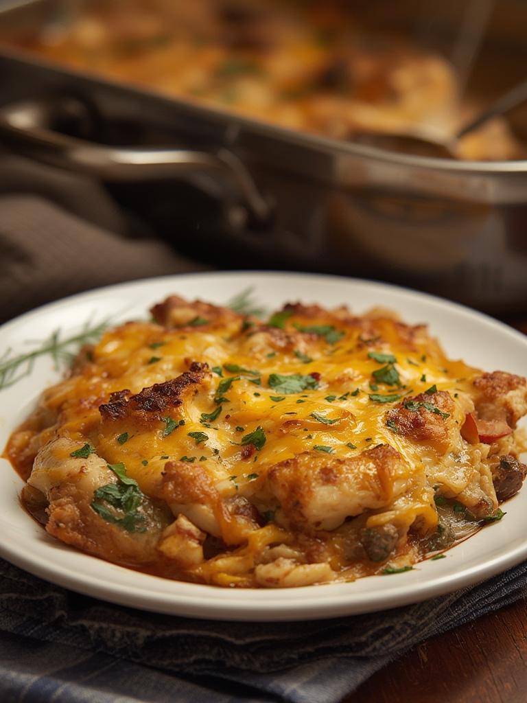 Million Dollar Chicken Bake served