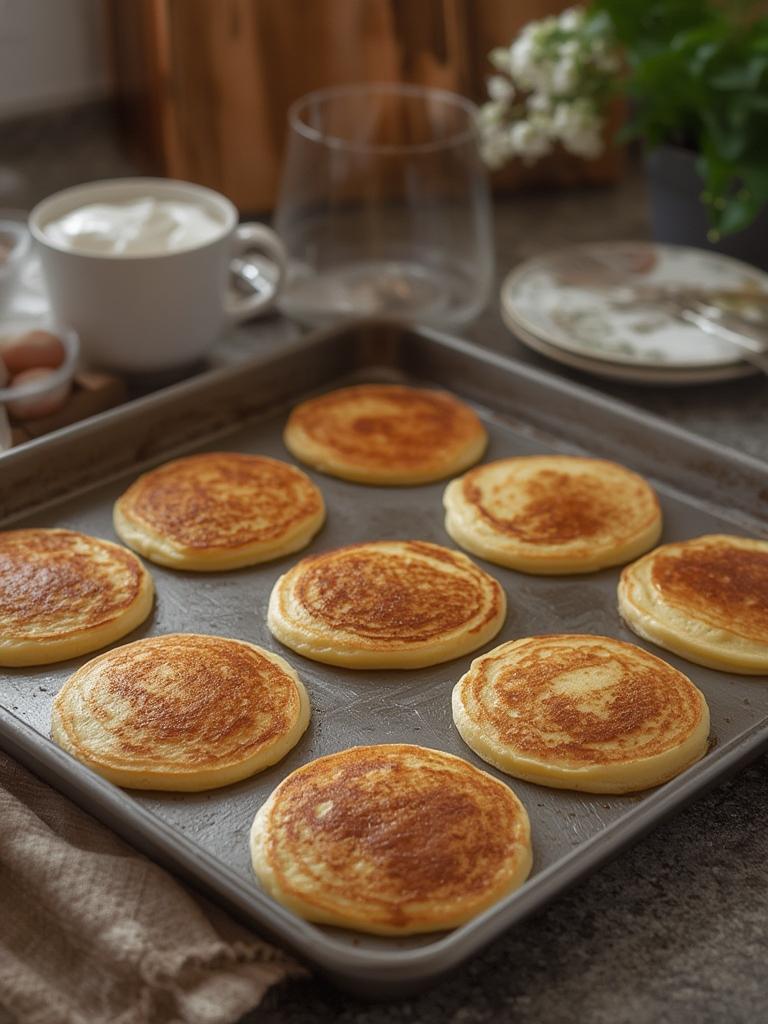 Sheet Pan Pancakes served