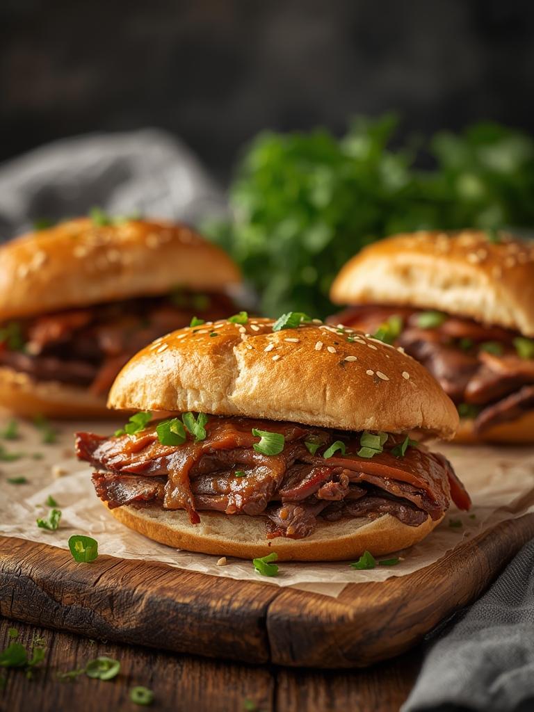 Crockpot French Dip Sandwiches