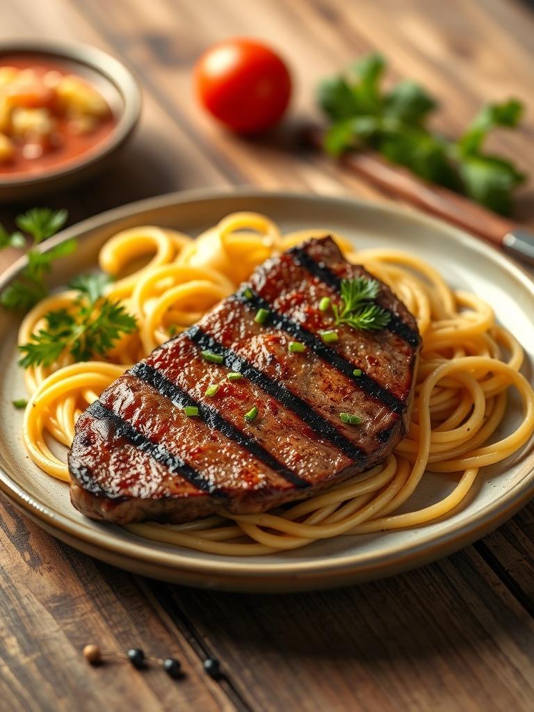Steak and Pasta