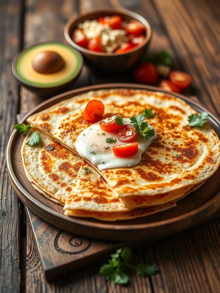 10-Minute Breakfast Quesadilla (High Protein)