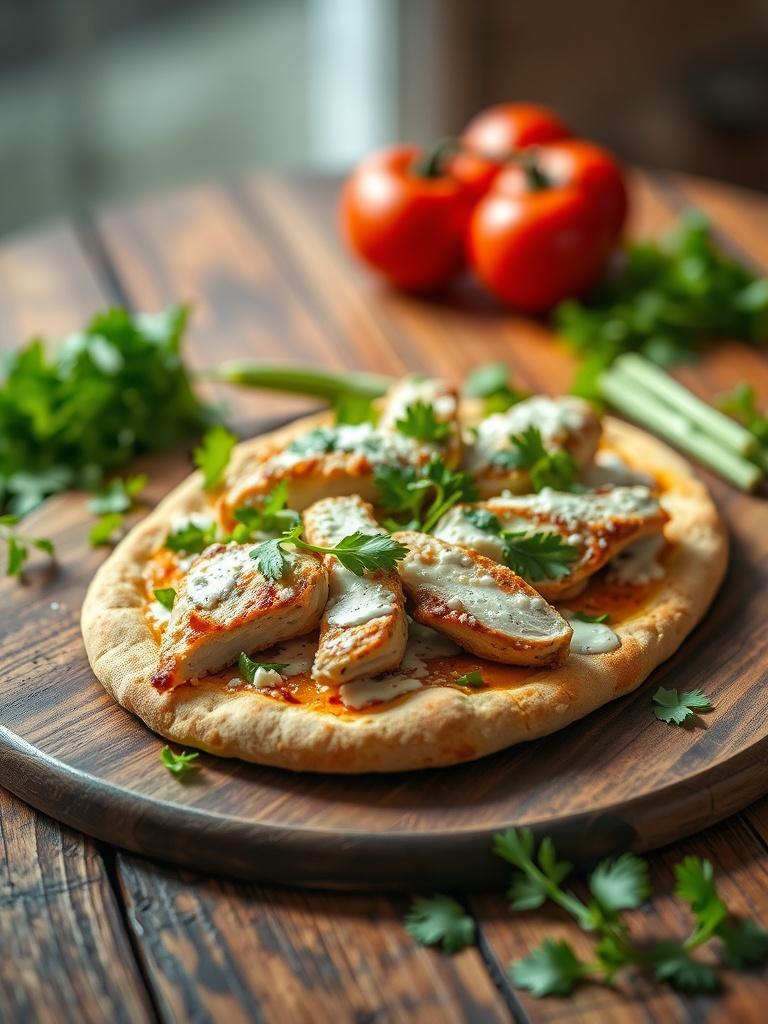 Chicken Caesar Flatbread