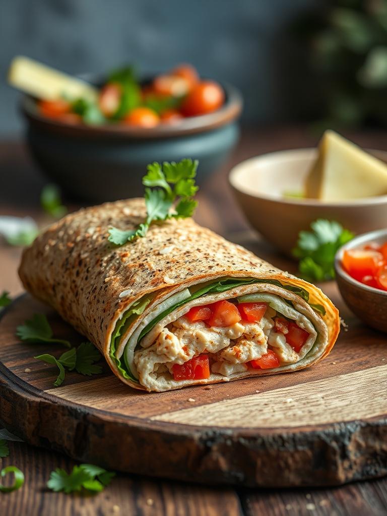 Healthy Tuna Melt Wrap