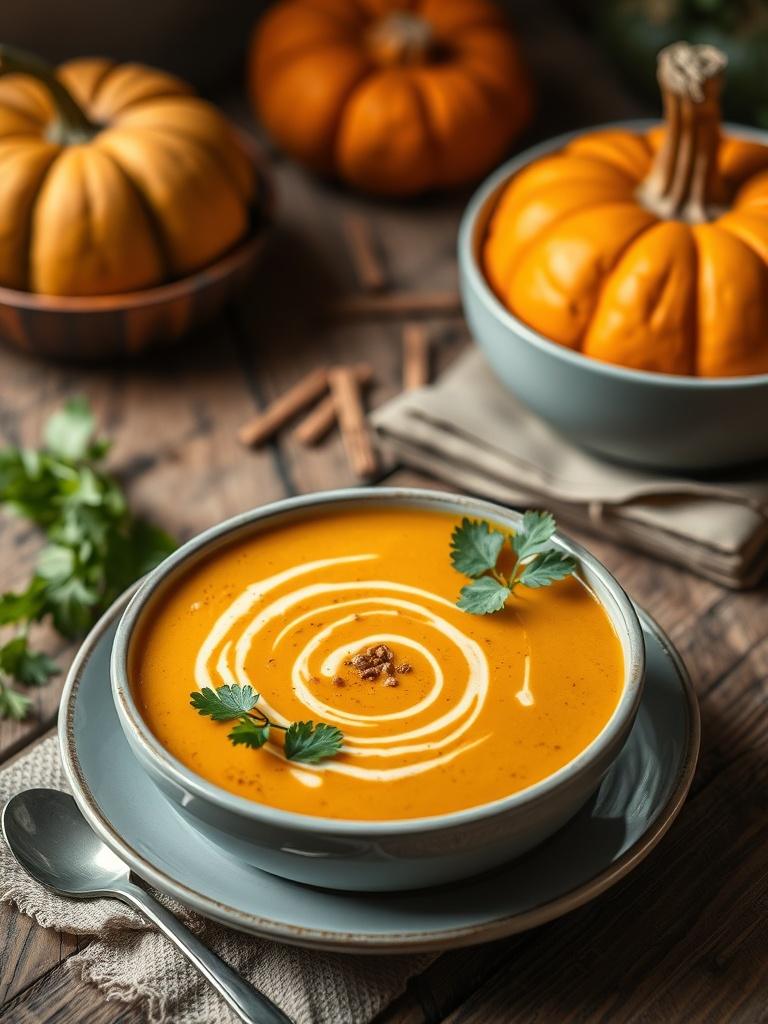 High-Protein Vegan Pumpkin Soup
