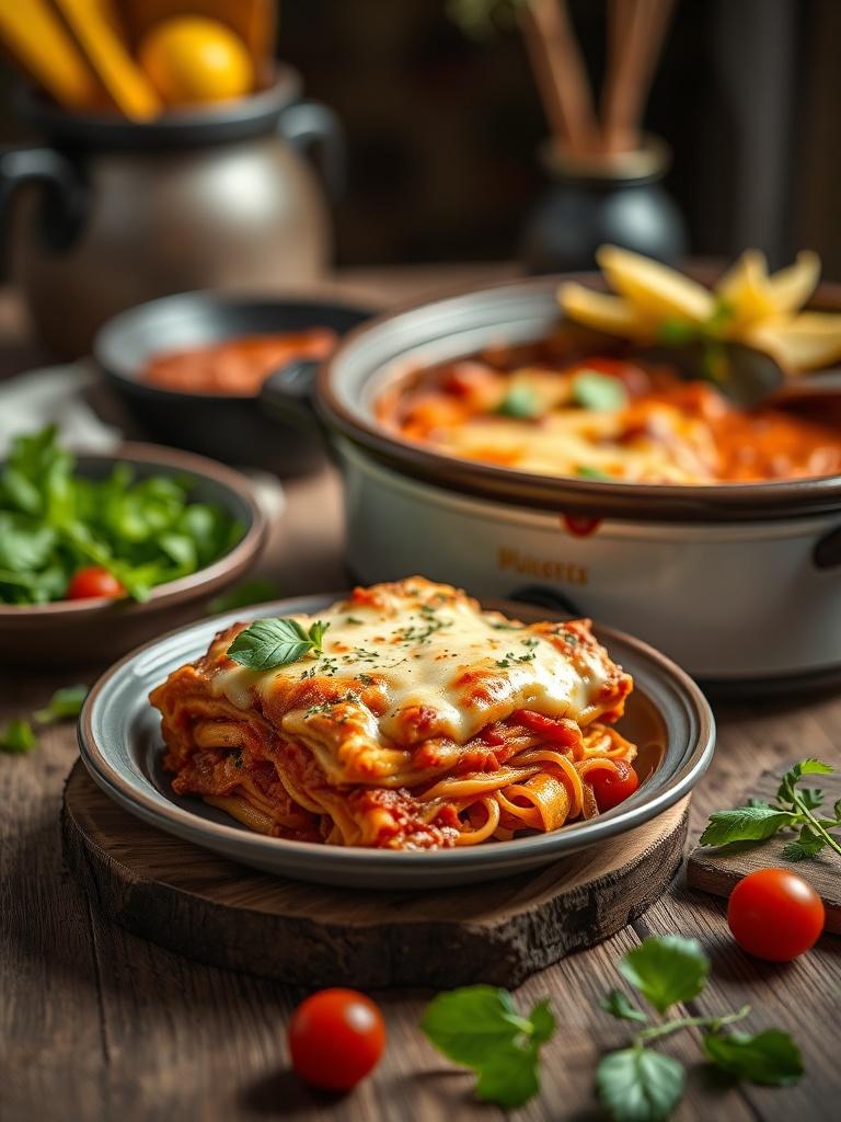 crockpot lasagna